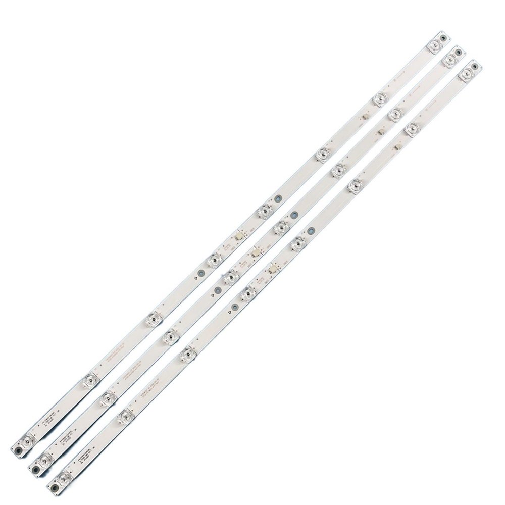 LOTOAK LED Backlight Strip 8 LEDs Compatible with 43" TV K430WDF K430WDD1 A3 4708-K43WDD-A3117N01 43LFA69K 43PFS5034/60 43PFF5664/T3 TX-43GR300 (Color : 3 Pieces 1TV)