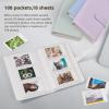 Andoer Mini Photo Album 108 Pockets 18 Pages for Fujifilm Instax Mini 11/9/8/7s/70/25/50s/90 Color Films Photo Paper for Name Card Credit Card view 3