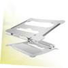 Didiseaon Foldable Aluminum Alloy Laptop Stand Height Ergonomic Design for Home Office and Travel Use Lightweight and Silver view 3