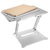 Didiseaon Foldable Aluminum Alloy Laptop Stand Height Ergonomic Design for Home Office and Travel Use Lightweight and Silver view 4