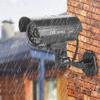 Pilipane Dummy Security Camera, Simulated Surveillance Security CCTV Camera Flash LED and Fake CCTV Surveillance System Simulated Camera, Work Fake Security Monitor CCTV Avoid Theft view 3