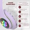 DVUIYYL Kid Headphones for School, Wireless Headphones for Kids and Adults, Bluetooth Headphones with Microphone, Violet view 4