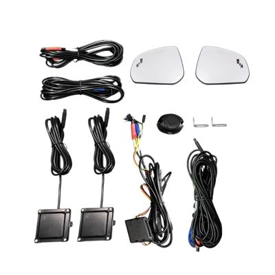 TurhAn Car BSM BSD BSA Radar Safety Driving Alert Mirror Detection Sensor Lane Change Assistance Compatible for Suzuki Vitara Escudo SX4 S-Cross (Color : White Mirror)