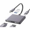Dnkeaur Dual Monitor Adapter - USB C to HDMI Adapter, Docking Station for Laptop, HDMI Splitter for Extended Display view 1