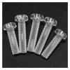 ENTAOER 25/100pcs Transparent Screws, Round Heads, Plastic Screws, Pan Heads, Cross Plastic Screws, M2.5 M3 M4 M5(M5x15(50PCS)) view 1
