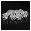 ENTAOER 25/100pcs Transparent Screws, Round Heads, Plastic Screws, Pan Heads, Cross Plastic Screws, M2.5 M3 M4 M5(M5x15(50PCS)) view 2