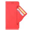 Case for iPhone iPod Touch 6.PU Leather Flip Case Cover with Movable Card Slots.Bracket Design-Red view 1