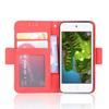 Case for iPhone iPod Touch 6.PU Leather Flip Case Cover with Movable Card Slots.Bracket Design-Red view 3