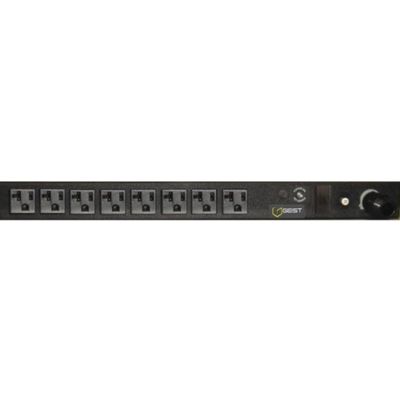 Vertiv - 38137 - Geist NSVLN080-102R20TL 8-Outlets PDU - Basic - NEMA L5-20P - 8 x NEMA 5-20R - 120 V AC - 0U/1U - Horizontal/Vertical - Rack-mountable