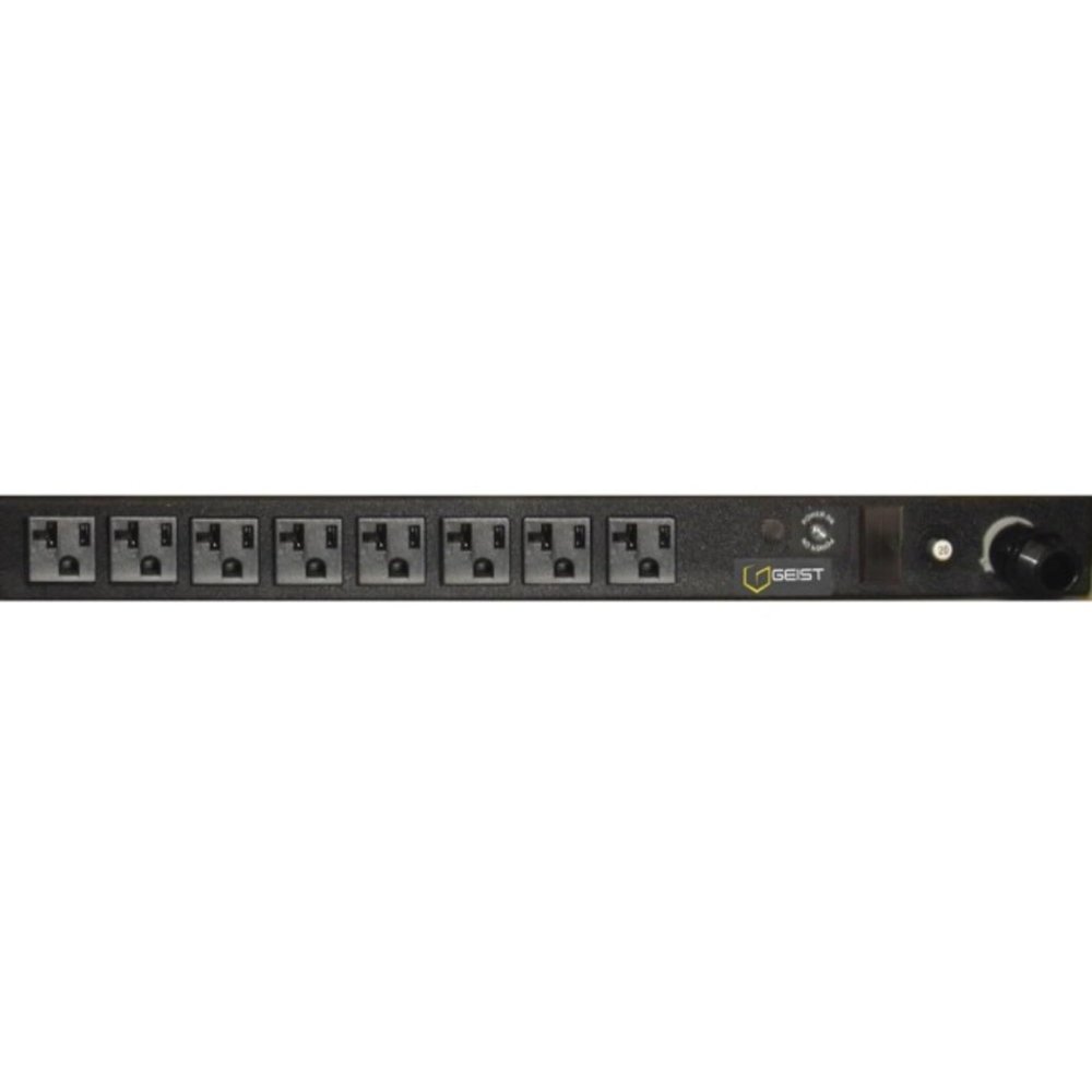 Vertiv - 38137 - Geist NSVLN080-102R20TL 8-Outlets PDU - Basic - NEMA L5-20P - 8 x NEMA 5-20R - 120 V AC - 0U/1U - Horizontal/Vertical - Rack-mountable