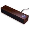 Diyeeni Wooden Computer Speaker, USB Powered PC Speakers, HiFi Stereo Sound Computer Sound Bar for Desktop Laptop, with Volume Knob, 3.5mm AUX Plug & Jack, 1.2m Cable view 1