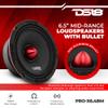 DS18 Car Speakers Bundle - 2X PRO-X6.4BM Loudspeaker & JC-S Adapter - 6.5" Midrange Red Aluminum Bullet 500W Max 250W RMS 4 Ohm Seamless Installation Compatible with Jeep Wrangler/Chrysler/Dodge view 2