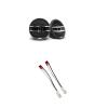 DS18 Audio Precision Bundle - Tweeters with Connector Adapter - 1.38" 200W Max Pei Dome Ferrite Tweeters with Mounting Kit, Effortless Installation Compatible with Jeep Wrangler/Chrysler/Dodge view 1