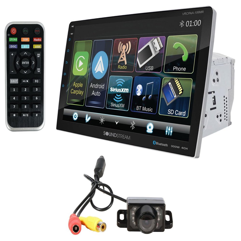 Audiosavings Bundle: (1) Soundstream VRCPAA-106M Car Monitor Receiver Bundle with (1) Rockville RBC1 Car Camera (2 Items)