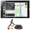 Audiosavings Bundle: JVC KW-V960BW 6.8" Wireless Android/CarPlay Monitor Car DVD Receiver w/Bluetooth Bundle with Rockville RBC1 Rear View Backup Car Camera, Easy Mount, No Cutting (2 Items) view 1