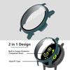 [4-Pack] Case with Tempered Glass Screen Protector Compatible with Garmin Vivoactive 5, Ultra-Thin Bumper Full Coverage Protective Hard PC Cases Face Cover view 2
