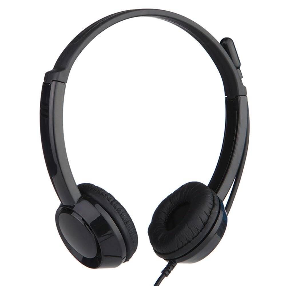 YTHYTHYTH Office Voice Chat Noise Canceling Adjustable Headband Call Center PC Telephone Operator 3.5mm USB Wired Headset with Microphone