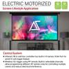 Akia Screens 125" Motorized Projector Screen 16:9, 8K/4K HD, Electric Drop Down with Remote, Ceiling or Wall Mount, AK-MOTORIZE125H2 view 3