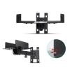 Audio rack Speaker Wall Bracket Monitor Speaker Shelf Surround Sound Wall Bracket Study Cafe HIFI Bookshelf Speaker Bracket No Screws Tray Wall Bracket Media cabinet ( Size : Wall-hung small tray (pai view 3