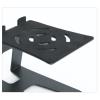 Audio Rack Home Theater Desktop Speaker Shelf Studio Bookshelf Monitor Box Bracket Speaker Base Media Cabinet (Color : Black, Size : 18cm) view 3