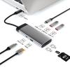 Type c Hub USB c Hub 7 in 1 Type-C to PD 100W USB3.0 USB2.0 HD-MI USB-C2.0 SD TF Docking Station for MacBook laptops view 1