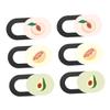 HOMSFOU 6pcs Camera Computer Cell Phone Camera Cover Web Camera Cover Phone Camera Safety Protective Cover Notebook slideshow Webcam Camera Slide Sticker Cover Lens view 1