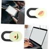 HOMSFOU 6pcs Camera Computer Cell Phone Camera Cover Web Camera Cover Phone Camera Safety Protective Cover Notebook slideshow Webcam Camera Slide Sticker Cover Lens view 3