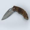Tungyi Damascus Steel Folding Pocket Knife, 2.9 Blade with Leather Sheath, Small Knife Perfect for Any Occasion, Birthday, Anniversary, Wedding, Gift view 4