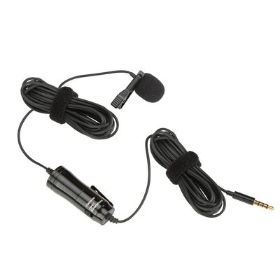 YTHYTHYTH Clip On Phone Camcorder Microphone Noise Reduction 3.5mm Jack Hands Free for DSLR Camera Live Broadcast Interview