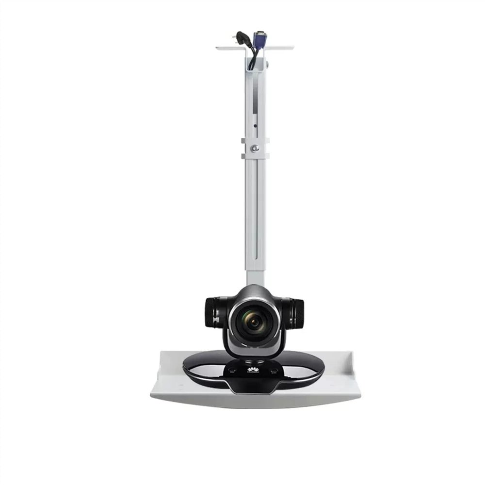 Projector Mount Universal Projector Hanger for Video Conference Hanger, Camera Hanger, Ceiling Lifting Holder, Tray, Projector Stand (Colour: 91-170 cm White)