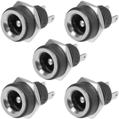 XYWHPGV 2.1mm x 5.5mm DC Power Jack Female DC Socket 30V Panel Mount 5pcs(0d7b1 93f9b e1538 03235 b2617 10f91