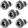 XYWHPGV 2.1mm x 5.5mm DC Power Jack Female DC Socket 30V Panel Mount 5pcs(0d7b1 93f9b e1538 03235 b2617 10f91 view 1
