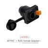 10Pcs/lot RJ45 Female Panel Mount Straight/Right Angle 8P8C RJ45 Ethernet Plug Jack Socket (Color : A1016-A) view 2