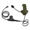 TSVISIONCORE Microphone & PTT for Walkerrazor Noise Cancelling Headphone Airsoft (Army Green) view 2
