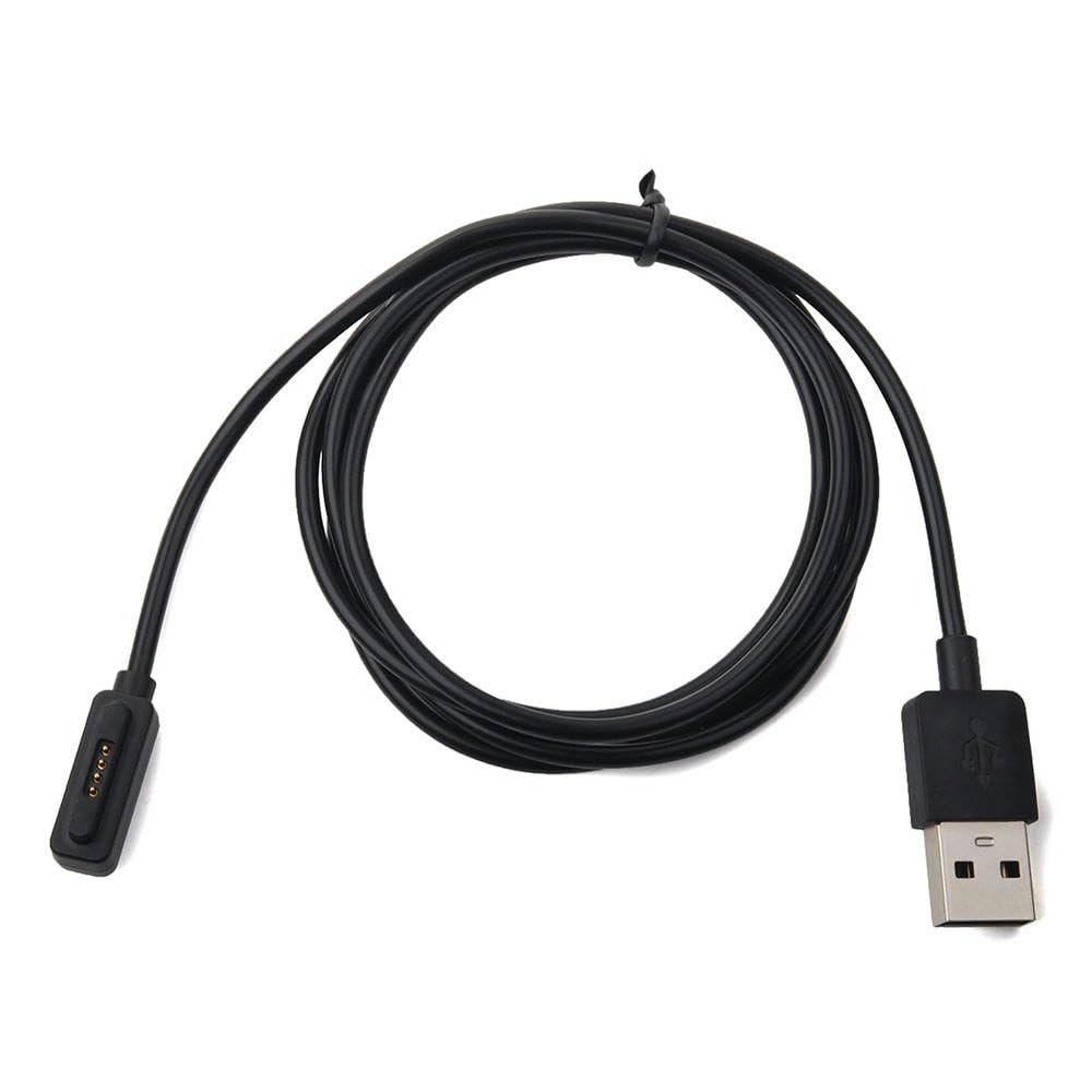 YTHYTHYTH 1m Smart Watch Portable Convenient USB Port Home Durable Fast 5v Charging Cable Travel Safe Magnetic Black ZenWatch 2