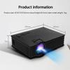 Home HD Projector Mini Mini Portable Mobile Phone Projector Portable Video Projector Multimedia Home Theater Movie Projector (Black ) view 2