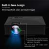 Home HD Projector Mini Mini Portable Mobile Phone Projector Portable Video Projector Multimedia Home Theater Movie Projector (Black ) view 4