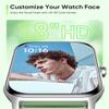 Fitpolo Smart Watch for Men Women Android, Alexa Built-in [1.8" HD Screen] IP68 Waterproof Fitness Watch Bluetooth Call for Android & iPhone with Heart Rate/Sleep/SpO2 Monitor - Green view 2