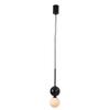 SteFik Modern Minimalist Dining Room Chandelier,Black Spherical Glass Lampshade Pendant Light,Bedroom Bedside Art Decorative Lamp,Hanging Lamp,Pendant view 1