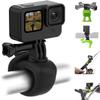 TELESIN Camera 360 Strap Mount Flexible Wrap Band Bike Motorcycle Handlebar Tube Roll Bar Stick Pole Ski Holder Accessories for GoPro Hero 13 12 11 Insta360 X5 DJI Osmo Nano Action 5 6 Pocket 3 AKASO view 1