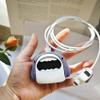 Cute Protective Case Compatible with Apple 20W USB-C Adapter Charger, 3D Cartoon Protective Cover, Protector Sleeve for iPhone Charger (Cute Shark) view 2