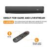 Wohome 2.1ch Small Sound Bars for TV with 6 Levels Voice Enhancement, Built-in Subwoofer, 16 Inches Bluetooth 5.3 Soundbar Speakers with Optical/AUX/USB Connection, S100 view 3
