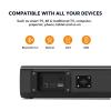 Wohome 2.1ch Small Sound Bars for TV with 6 Levels Voice Enhancement, Built-in Subwoofer, 16 Inches Bluetooth 5.3 Soundbar Speakers with Optical/AUX/USB Connection, S100 view 4