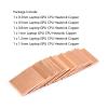 6Pcs 0.3mm-1.5mm Thick Copper Metal Sheet, Laptop Copper Strip, Copper Strip, Gasket Heat Sink for GPU CPU Graphics Chip Memory Cooling view 2