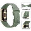AK Sport Band Compatible with Fitbit Charge 6 Bands / Fitbit Charge 5 Bands Women Men, Classic Soft Replacement Straps Wristbands for Fitbit Charge 6 / 5 Advanced Fitness & Health Tracker (Avocado Green,Small) view 4