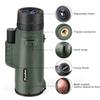 Pankoo 40X60 Monocular Telescope with Smartphone Holder & Upgraded Tripod, 2024 BAK4 Prism FMC Monoculars for Adults, HD Monocular Scope for Bird Watching Hiking Concert Camping Travelling view 2