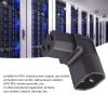 cablecc IEC Male C14 to Down Right Angled 90 Degree IEC Female C13 Power Extension Adapter AC Converter view 3