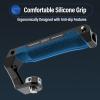 SIRUI Top Handle with 3/8"-16 Locating Pins Mount for ARRI, Camera Cage Silicone Top Handgrip with Cold Shoe with Safety Pins, 1/4" and 3/8" Threads for Microphone, LED Light, Monitor, SC-THA view 4