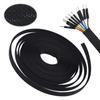 32ft - 2/5 inch PET Flame Retardant Expandable Sleeving Nylon Telescopic Net Tube USB Cable Power Cord Audio Protection Cable Woven Net Sleeve (2/5"=10mm, Black) view 1