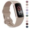 AK Sport Band Compatible with Fitbit Charge 6 Bands / Fitbit Charge 5 Bands Women Men, Classic Soft Replacement Straps Wristbands for Fitbit Charge 6 / 5 Advanced Fitness & Health Tracker (Milk view 1